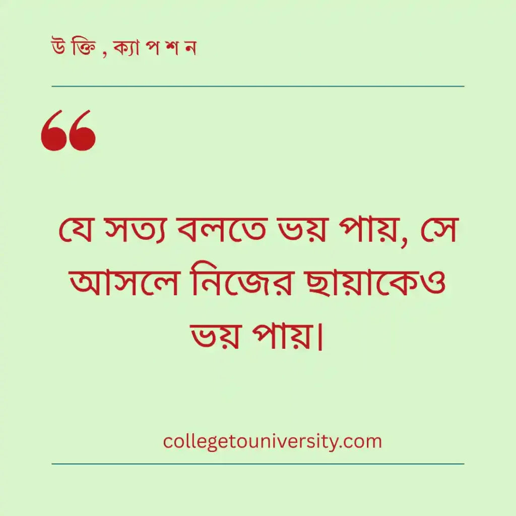 সত্য বনাম মিথ্যা নিয়ে উক্তি