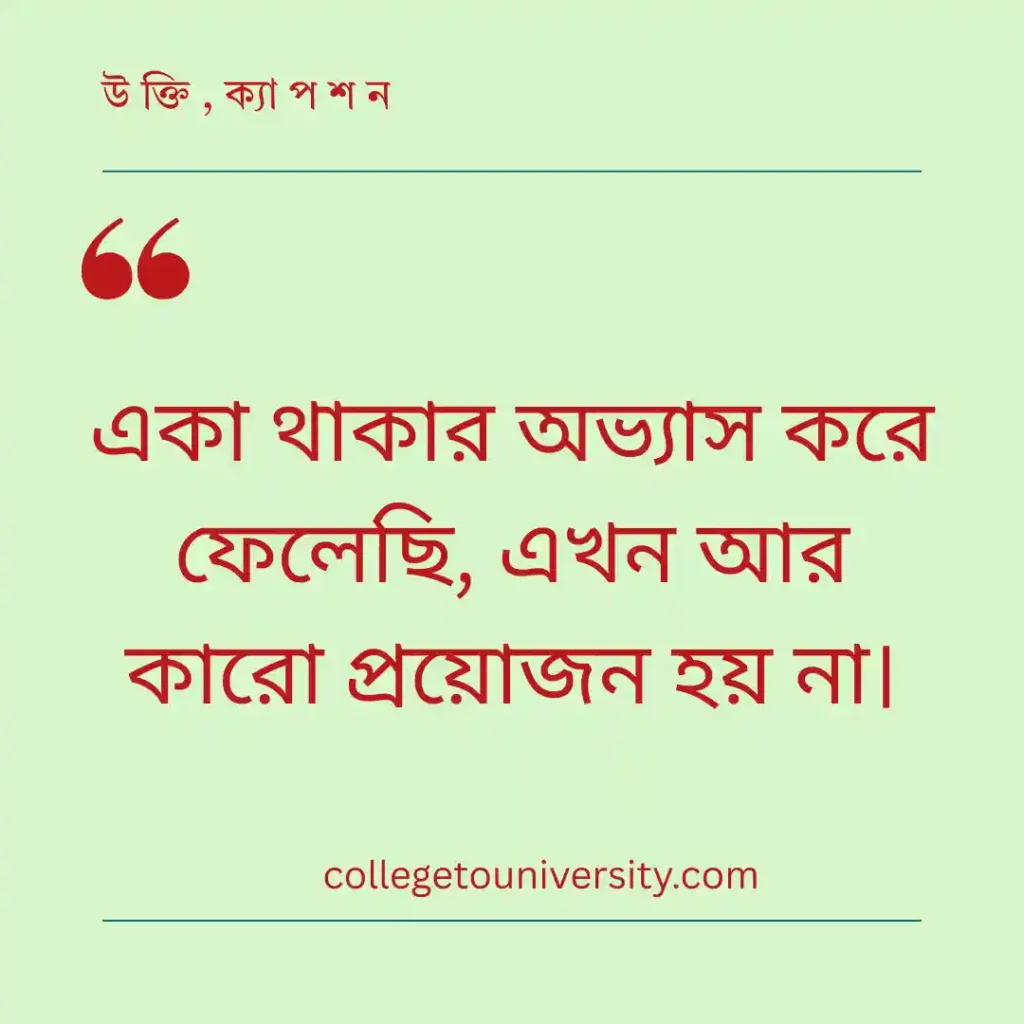 একাকীত্ব ও নীরবতা নিয়ে উক্তি