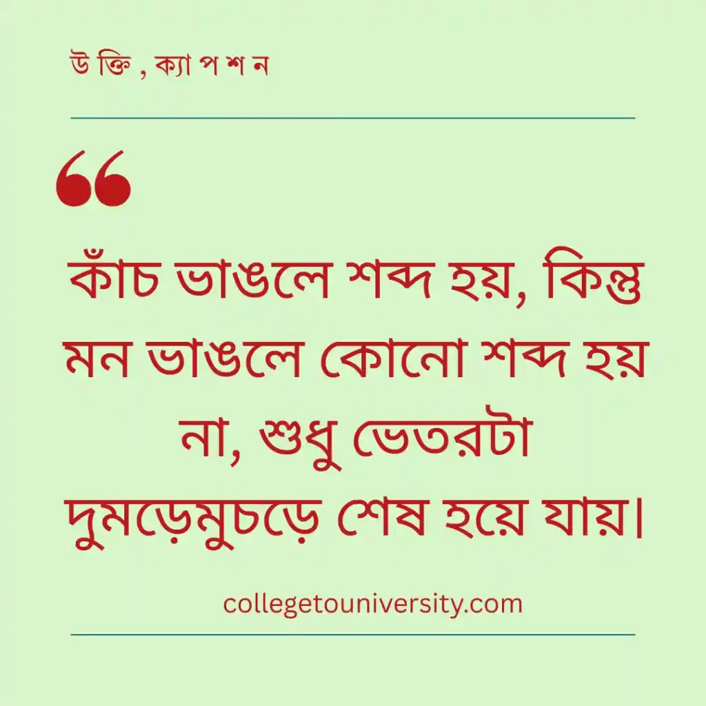 ছ্যাকা খাওয়া নিয়ে ইমোশনাল স্ট্যাটাস