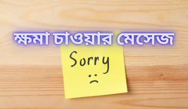 ক্ষমা চাওয়ার মেসেজ