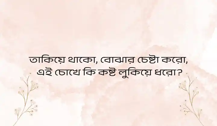 ফেসবুকে ছবির ক্যাপশন কবিতা