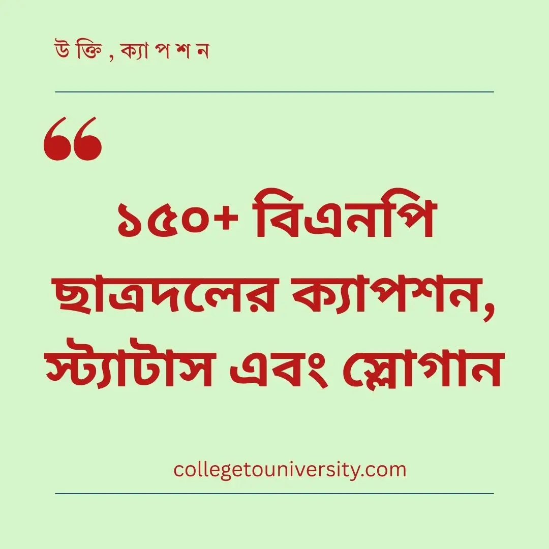 বিএনপি ছাত্রদলের ক্যাপশন