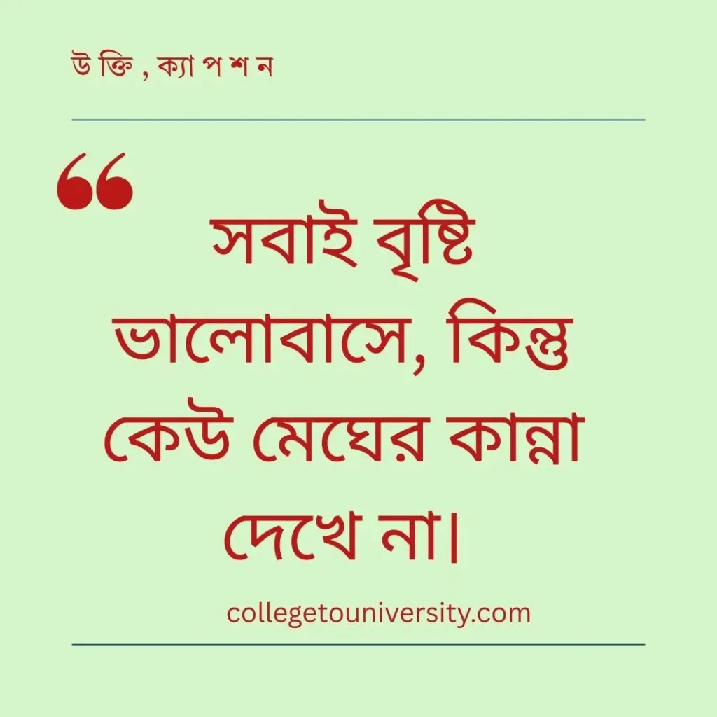 মেঘলা আকাশ নিয়ে ক্যাপশন